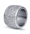 Luxstore sølv glitterring