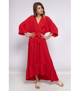 Azalea lang rød kjole