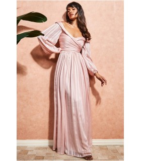 Goddiva lyserød romantisk kjole