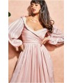 Goddiva lyserød romantisk kjole