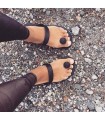 Gurus sorte bæredygtige sandaler