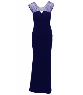 Quiz navy blå kjole med diamanter