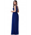 Goddess navy blå maxi kjole med pailletoverdel